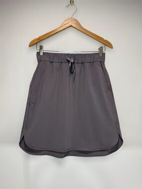 Lululemon Athletica On The Fly Skirt Purple Grey Size 6 Wrinkle Free Golf Pocket